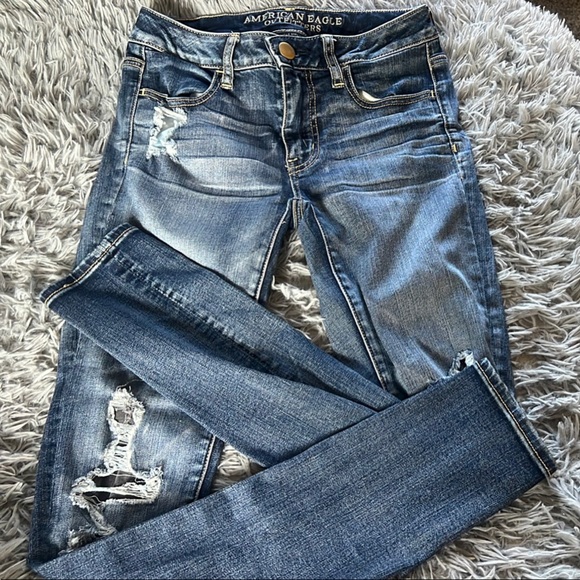 American Eagle Outfitters Denim - American Eagle Outfitters Blue Skinny Jeans